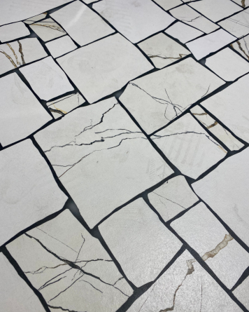Lichen Fragments Naturale 120x120 cm