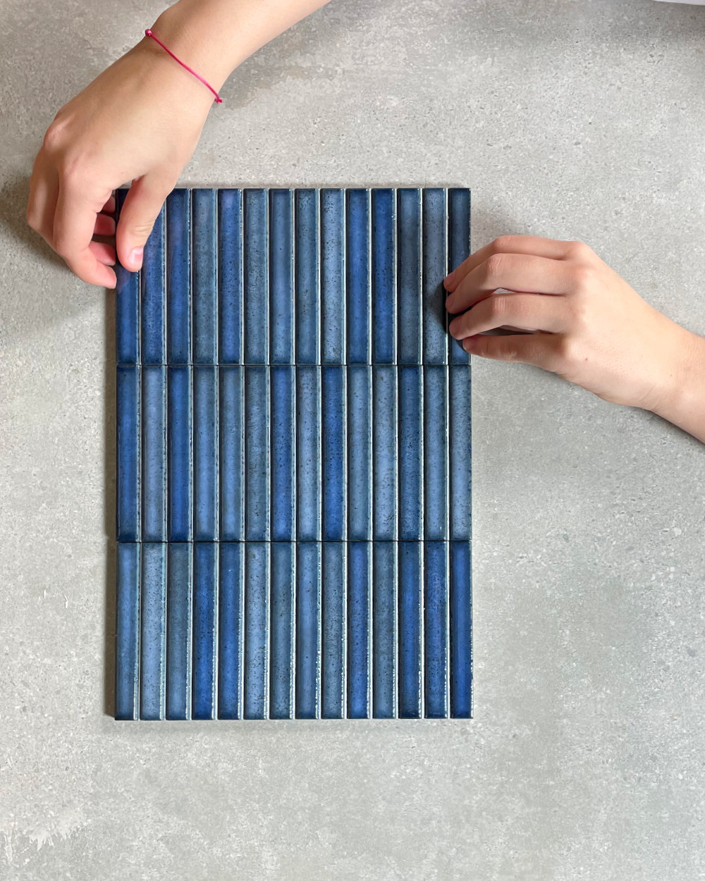 Fliesen Sticks Blau Vintage Design | Kit Kat Midnight 11,5x23 cm