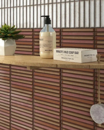 Wall Sticks Red Vintage Design | Kit Kat Rust 11,5x23 cm
