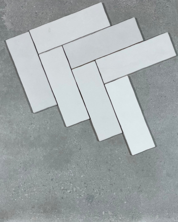 Retro Tiles Arte White 6,5x20 cm