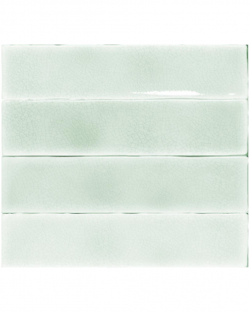 Beautiful Pastel Craquelé Wall Tiles 7.5x30 cm Vitral Verdone | Tiles Online Shop