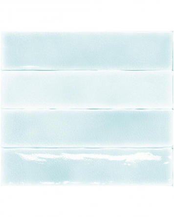 Zarte Pastell Craquelé Wandfliesen 7,5x30 cm Vitral Aqua | Fliesen Online Shop