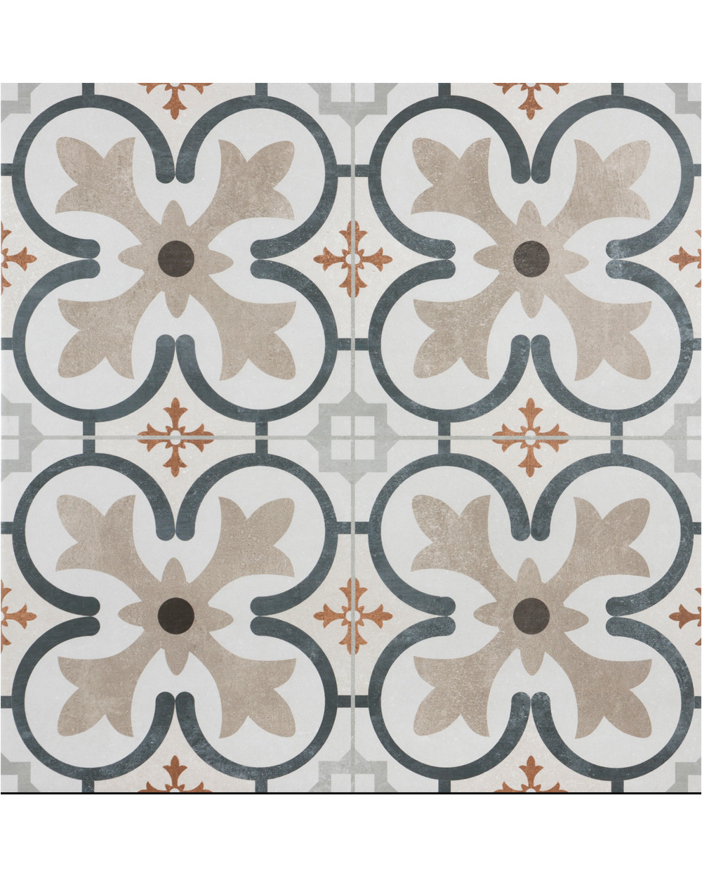 Art Nouveau Tile Patchwork Beige |Boulevard Beige 45x45 cm
