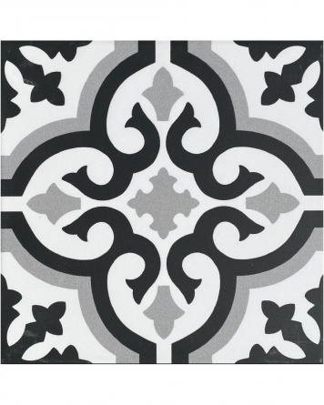 Cosenza Gris 22,5x22,5 cm | Art Nouveau Tiles