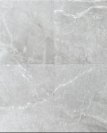 Gray patio tiles – clearance items, 60 x 60 x 2 cm, natural stone look | Volterra Grey