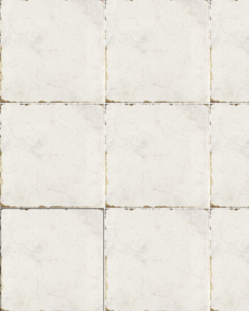 Vintage white floor tiles 15x15 cm| Perfect floor tiles for the vintage "look"