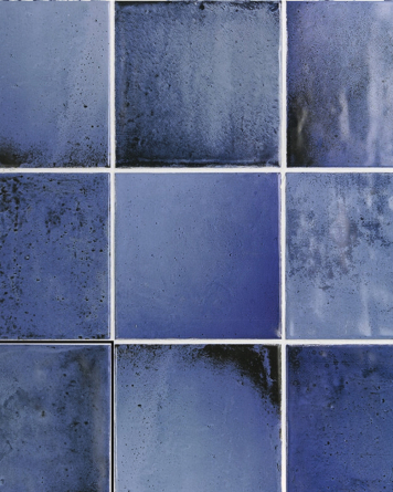 Kleinformatige blaue Wandfliesen Bad | Küchenfliesen Quadratisch | Sintra Misty Blue 12,4x12,4