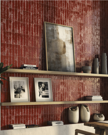 Fliesen Riemchen Rot Rustikal 6,4x26 cm | WOW Effekt garantiert | Pukka Terracotta