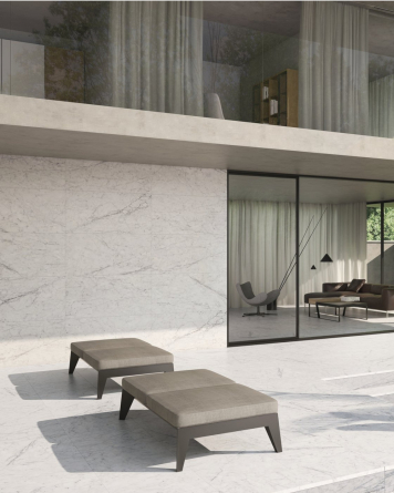 Carrara matt marble-look tiles 60x120 cm | Luce