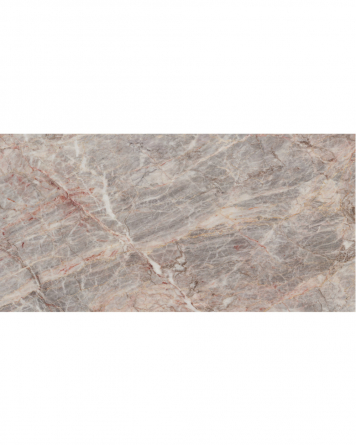 Fior di Pesco | Exclusive tile in polished marble look in 60x120 cm with white, grey and pink veins