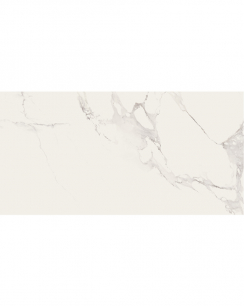 Fliese im Marmordesign Weiß Matt 60x120 mit grauen Adern | Auf Lager