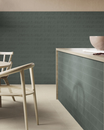 Wall tile sticks green matt 10x30 cm | Sample Shipping