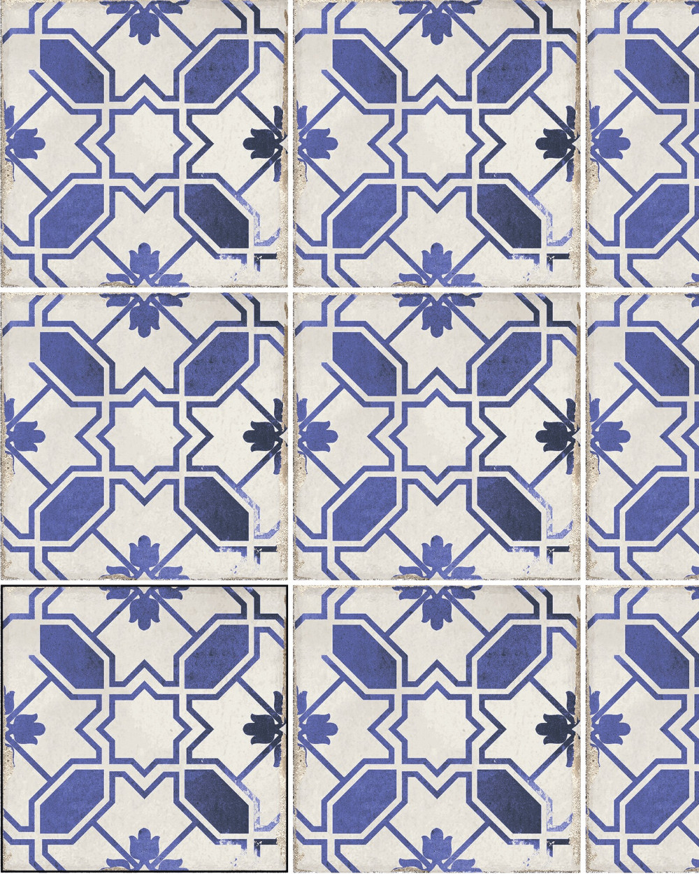 Vintage Tiles Blue 15x15 cm | Village Caleta Blue