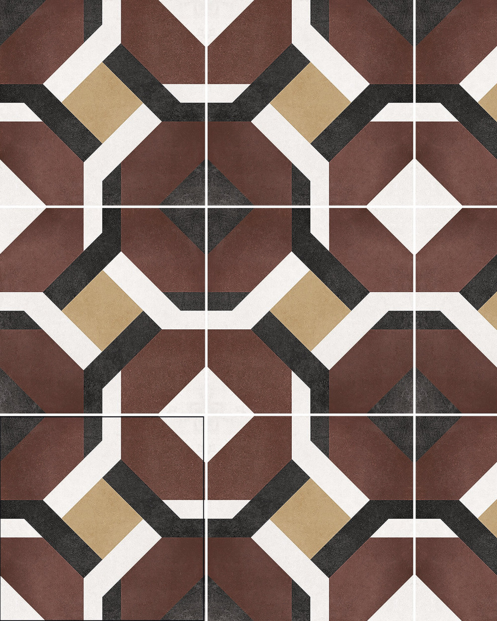 Floor tiles 15x15 cm square motif| Flo Morgan