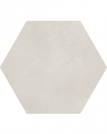 Hexagon Fliesen Pearl 23x26cm in moderner Betonoptik | Boden und Wandfliesen Sechseck Perlengrau