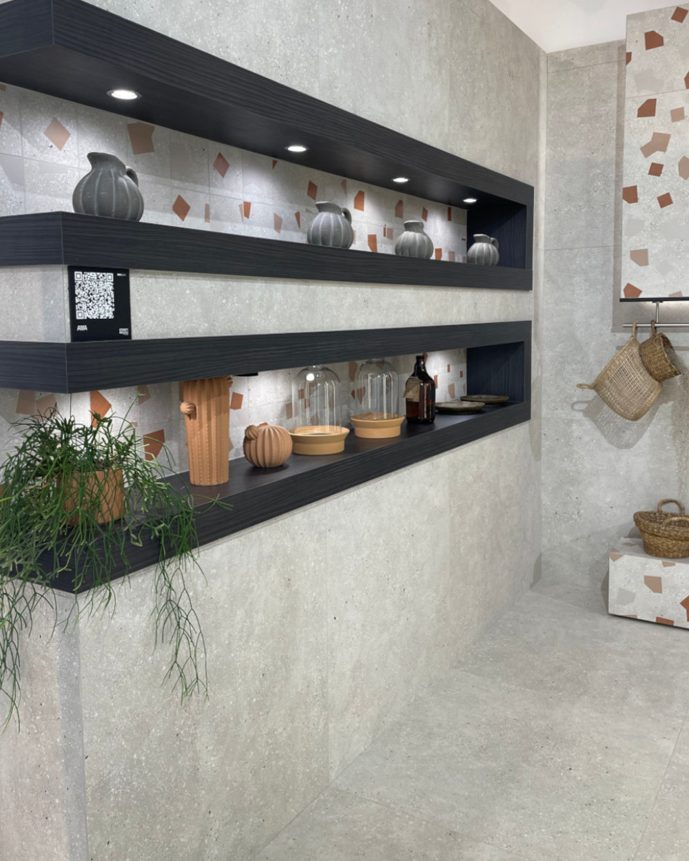 Top Modern: Tiles in terrazzo look 90x90 cm | Ama Avorio | SAMPLE SHIPPING