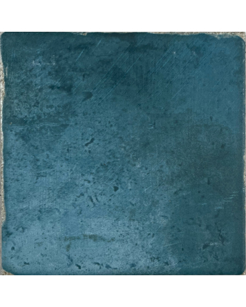 Blue antique tiles 15x15 cm rustic | country house tiles in blue buy cheap online