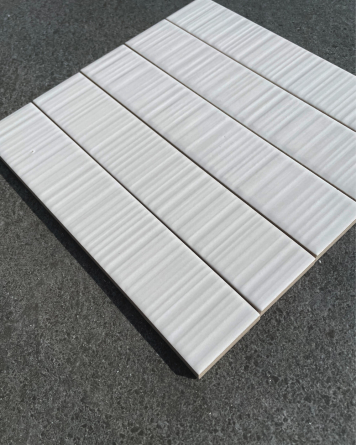 Designer tiles special item white brick design 4.5x23 cm | 2nd choice tiles