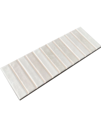 Beige Stäbchen-Wandfliese matt 10x30 cm