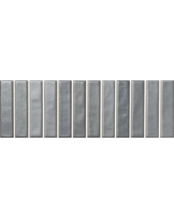 Graue Stäbchen-Wandfliese matt 10x30 cm