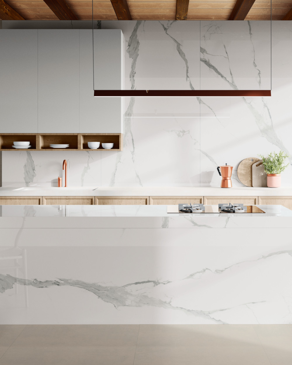 120x280 Polished Statuario White | Marble design