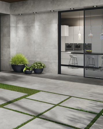 20 mm 90x90 Patio tiles Work Cenere