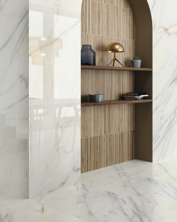 XXL tiles 120x280 cm Polished Calacatta Slow