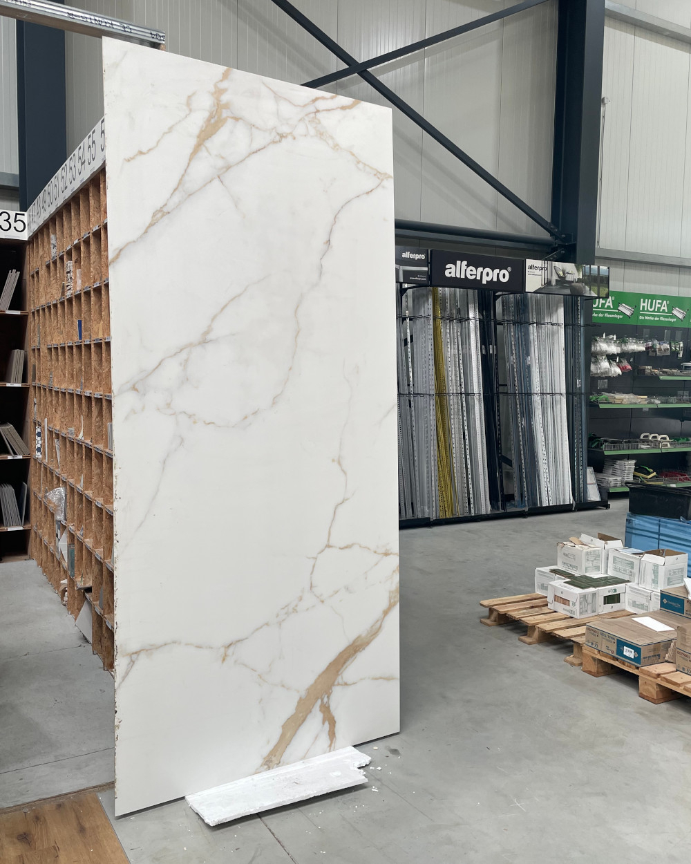 12,48 m² Restposten XXL Fliesen Calacatta Oro 120x260 Touch