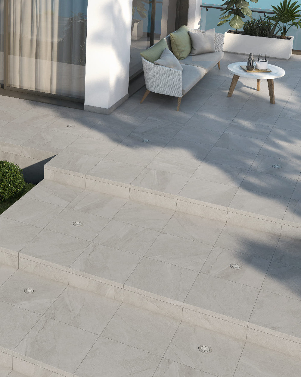 Terrassenfliesen 60x60 güntig online kaufen Steinoptik hell | SONDERANGEBOT