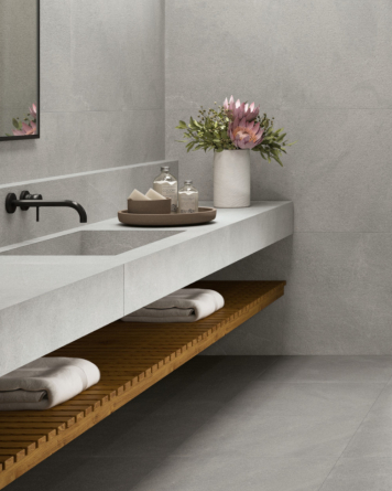 Nordic Grey: Stone-Look Tile 60x60 cm, Matt