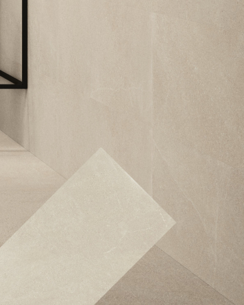 Nordic Beige: Stone-Look Tile 60x120 cm, Matt