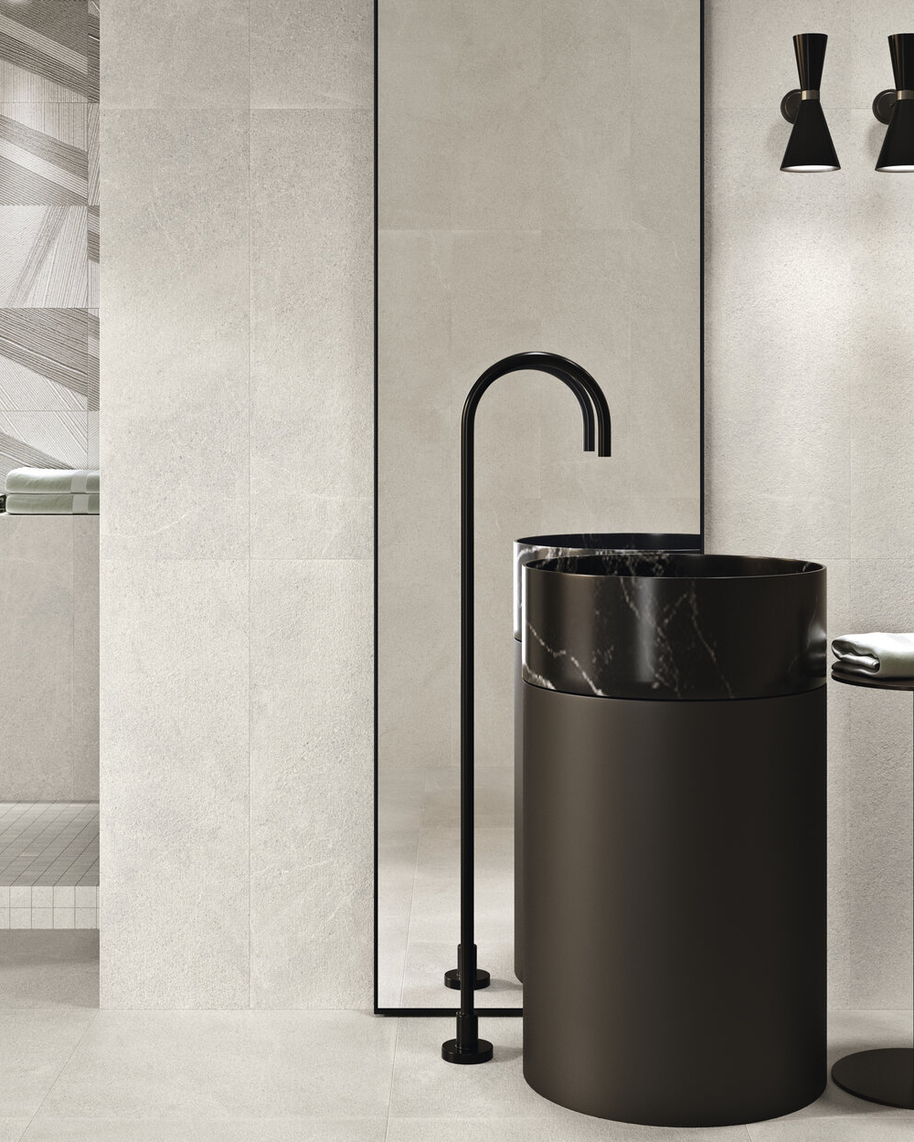 Stone-effect tiles Beige 60x60 cm | Burlington Ivory | Sample shipping