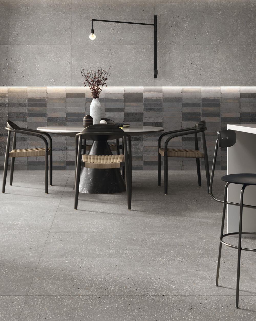 Top Modern: Fliesen in Terrazzo-Optik 90x90 cm | Ama Avorio | MUSTERVERSAND