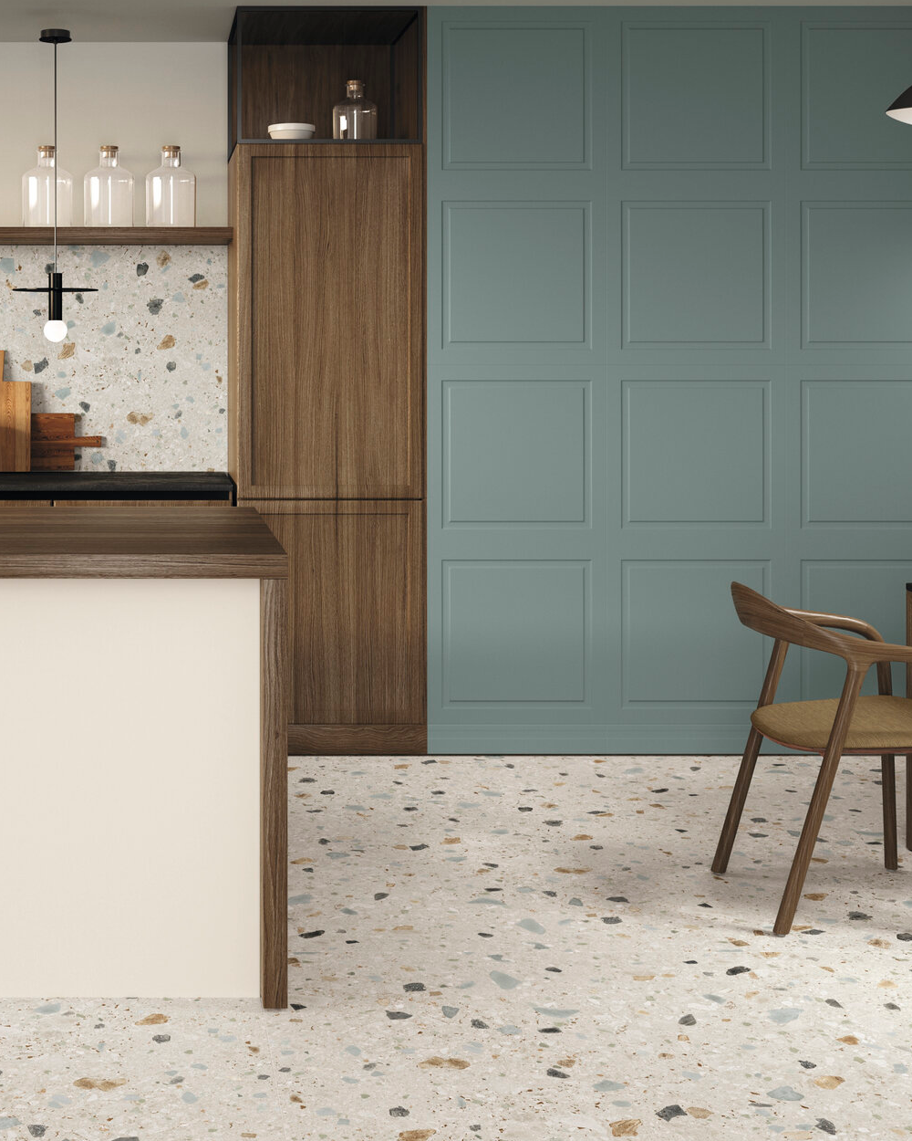 Boiserie Wall Tile 60x120 cm | Verde
