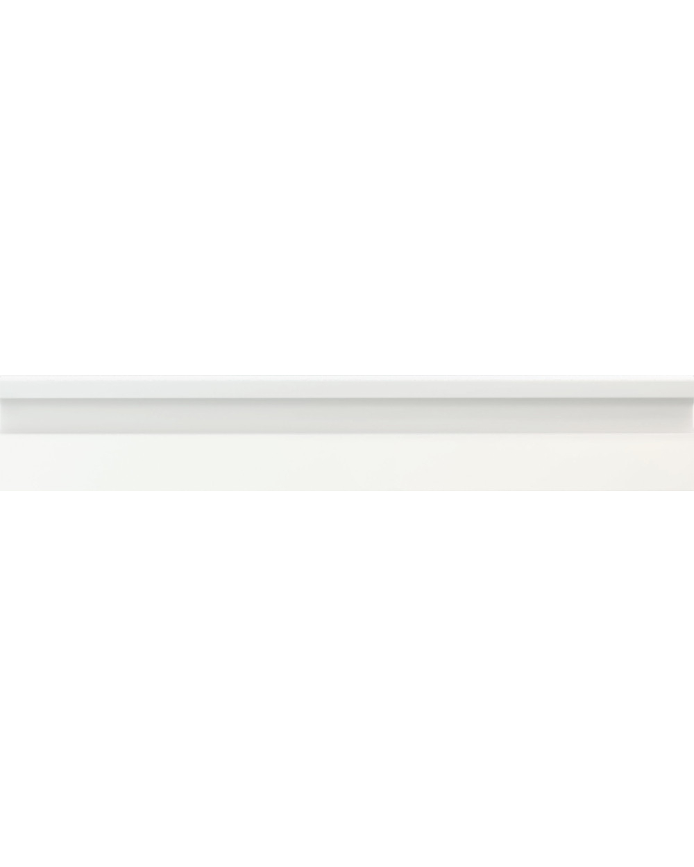 White Zocalo Bianco Mate 10x60 cm