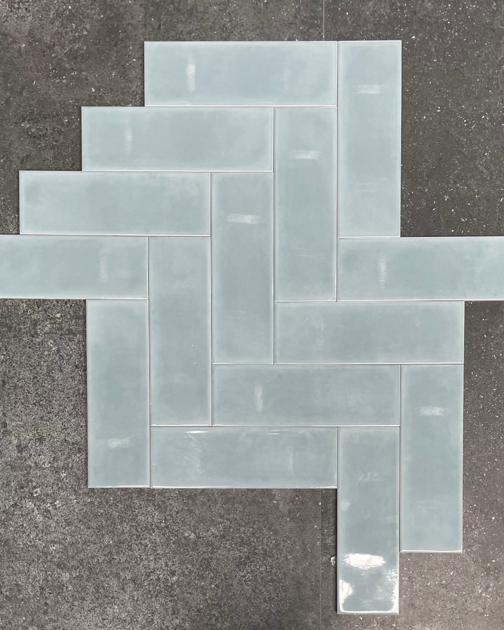 Blaue Wandfliesen Glänzend 10x30 cm | Classic Lake