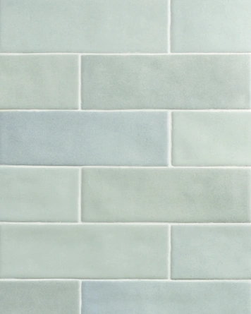 Toskana Ghost Green – matte Zellige Wandfliese in Blaugrün