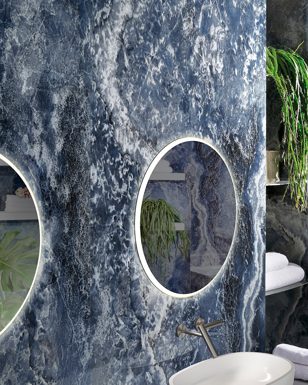 Exclusive Onyx tiles 120x120 Bluemarine | Glitter Bluemarine – Luxury for walls and floors