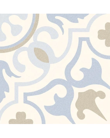 Eriksson Vintage-Fliese in Blau, 20x20 cm, matt
