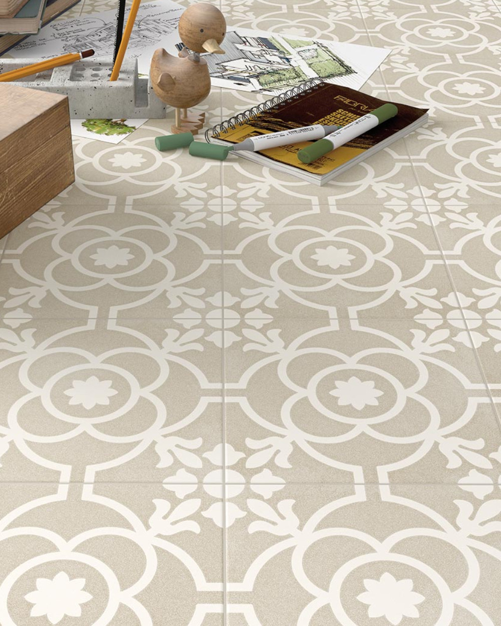 Floor tiles 20x20 cm Art Nouveau | Sommersson Siena