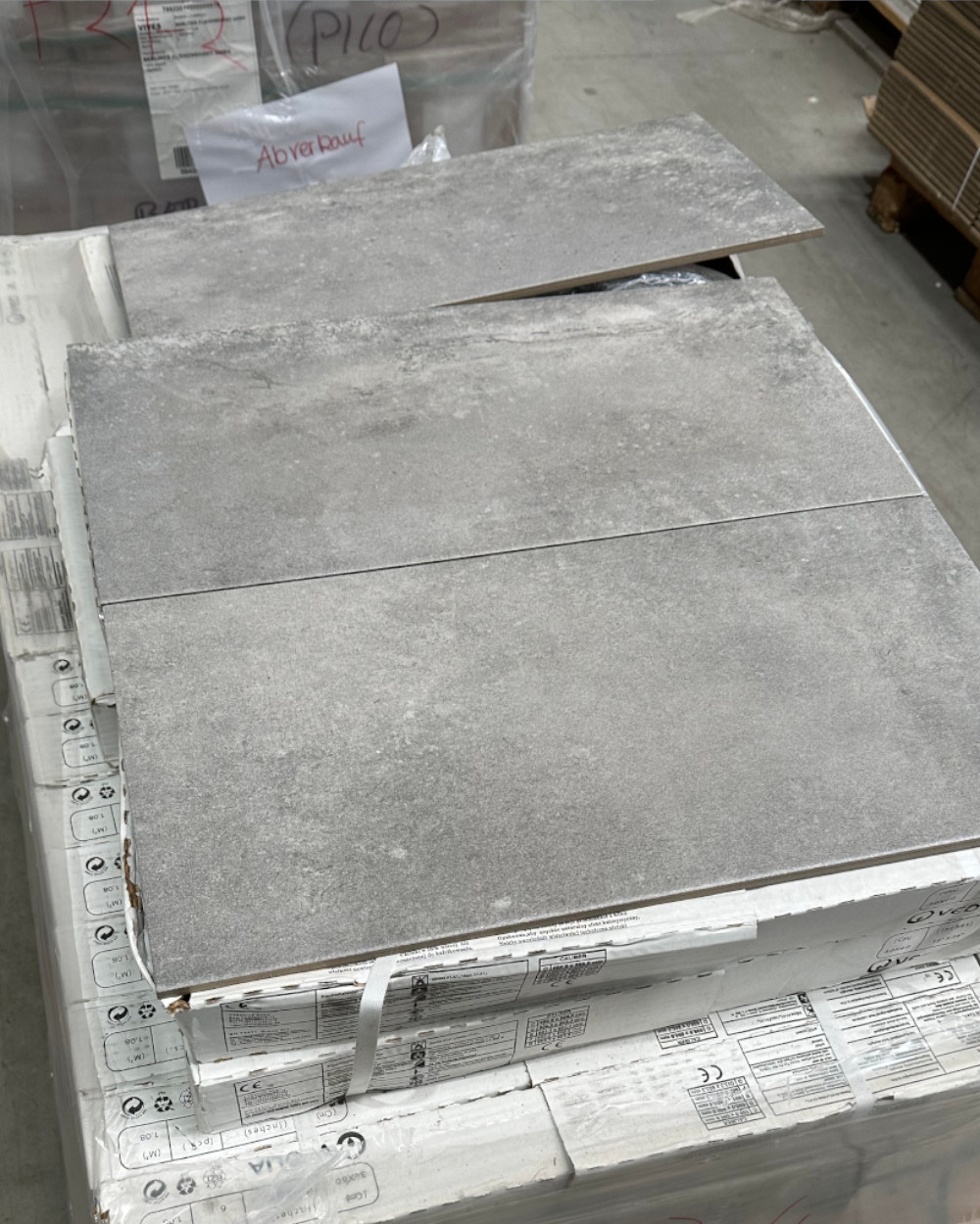 12,96 m² Restposten Bodenfliesen in Betonoptik 30x60 cm