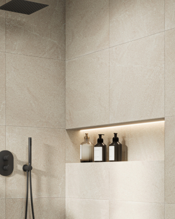 Nordic Beige, matt, 60x60 cm, Feinsteinzeug Stein-Optik