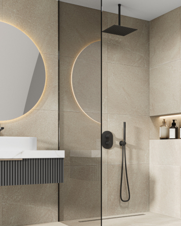 Nordic Beige, matt, 60x60 cm, Feinsteinzeug Stein-Optik