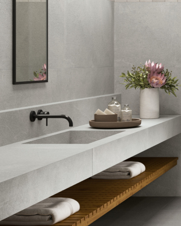 Nordic Grey in Grey, 60x60 cm, Matt, Porcelain