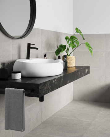 Nordic Grey in Grey, Matt, 30x60 cm, Stone Look