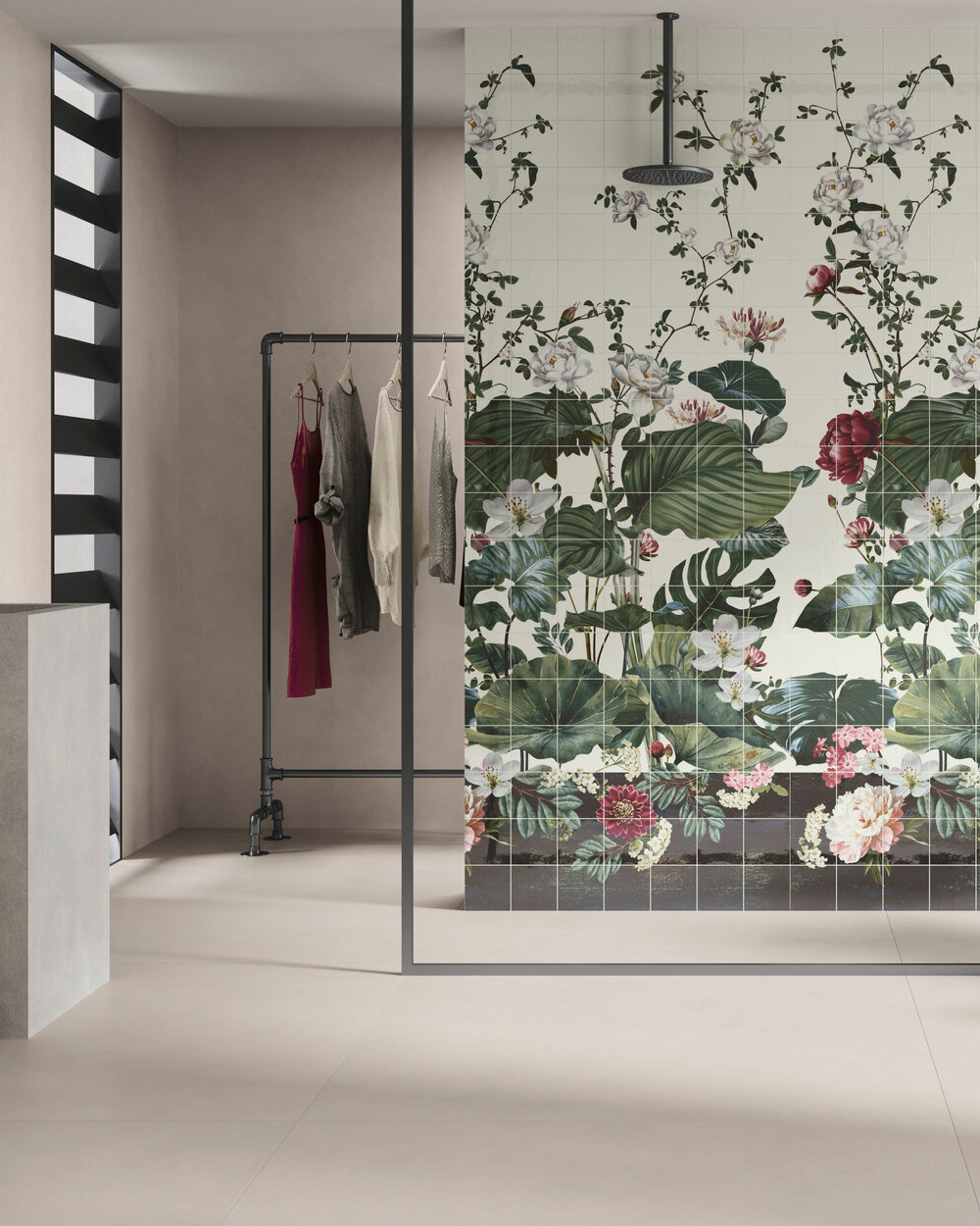Fliesen Mikrozement-Optik 120x120 cm | Verse White R10 B