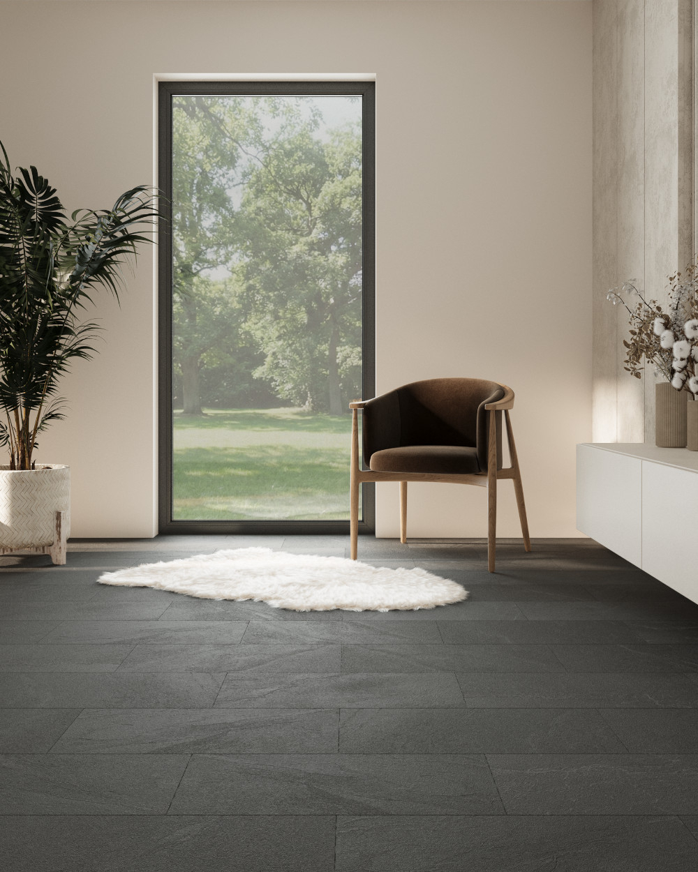 Slate-effect tiles 30x60 Dark | Ardesia Black