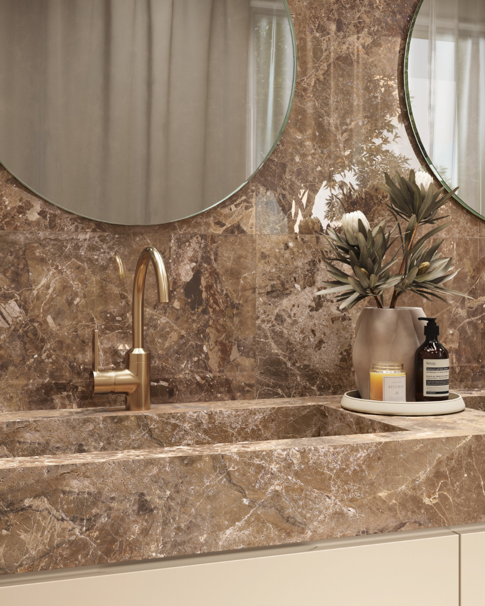 Emperador tiles, polished, 60x120 |  Buy online