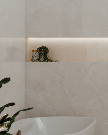 Tiles Onyx 100x100 Polished Onyx look Cream | Sample delivery