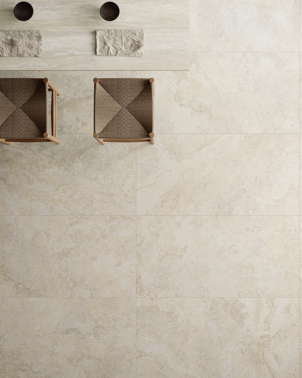 Modern Tibur Beige Travertine Tiles, 60x120, Matt